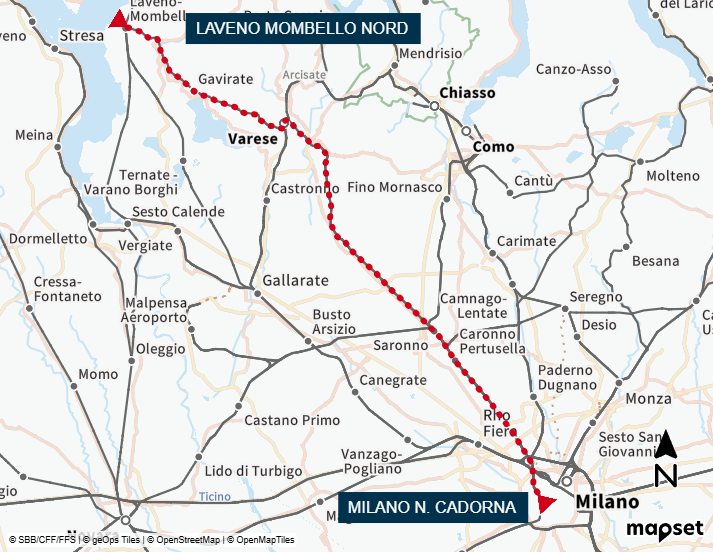 Milano Cadorna-Laveno cantieri Trenord